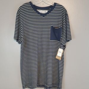 Company 81 V neck  Striped T-shirt NWT